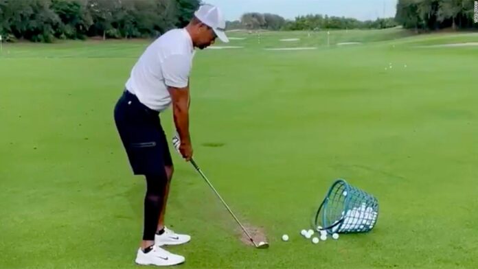 tiger-woods-posts-first-video-taking-practice-swings-since-car-accident-in-february