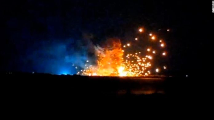 explosions-rock-russian-occupied-town-in-ukraine-for-second-time-in-four-days