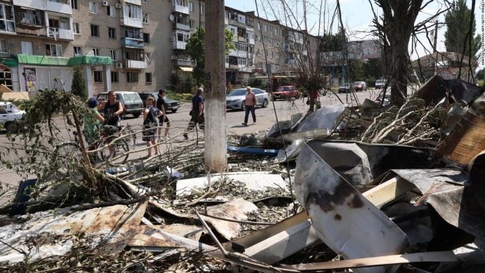 a-steady-flow-of-russian-military-equipment-is-moving-westward-from-mariupol-as-russian-forces-come-under-attack-from-ukrainian-long-range-weapons