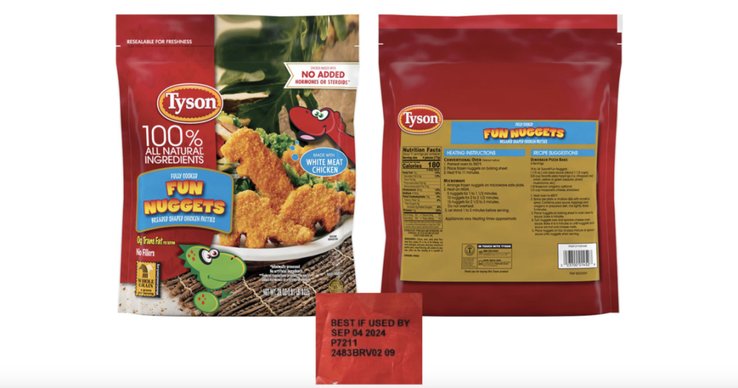 tyson-recalls-nearly-30,000-pounds-of-dino-chicken-nuggets